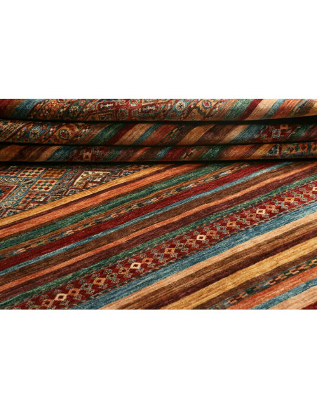 Rug Samarkand Pakistan 206x300 Terracotta Teal