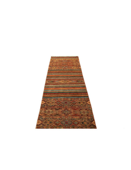 Tappeto Samarkand Pakistan 82x282 Marrone Terra