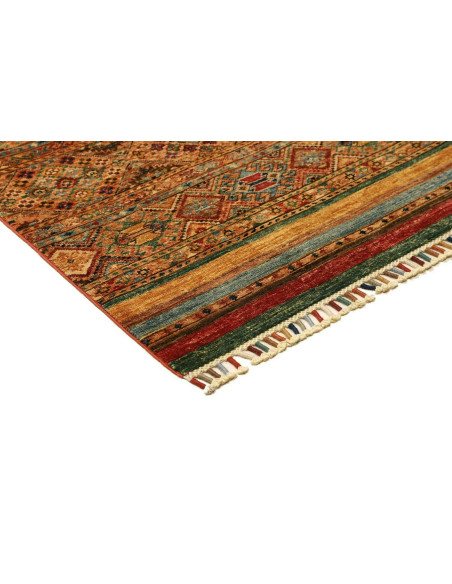 Rug Samarkand Pakistan 82x282 Brown Terracotta