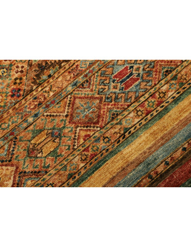 Tappeto Samarkand Pakistan 82x282 Marrone Terra