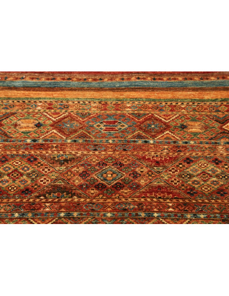 Tappeto Samarkand Pakistan 82x282 Marrone Terra