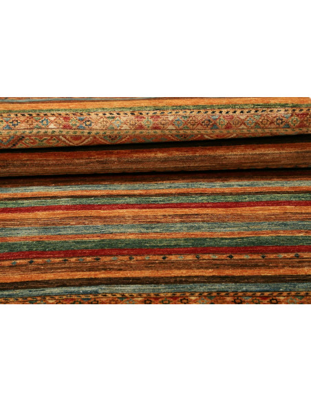 Tappeto Samarkand Pakistan 82x282 Marrone Terra