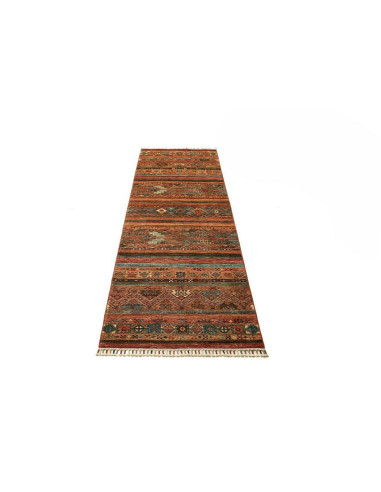 Rug Samarkand Pakistan 82x248 Geometric Striped
