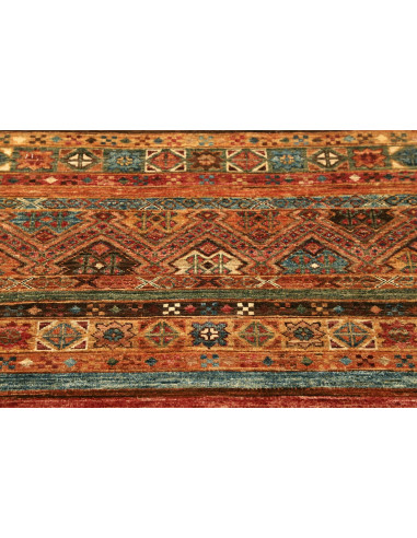 Tappeto Samarkand Pakistan 82x248 Terracotta Bl