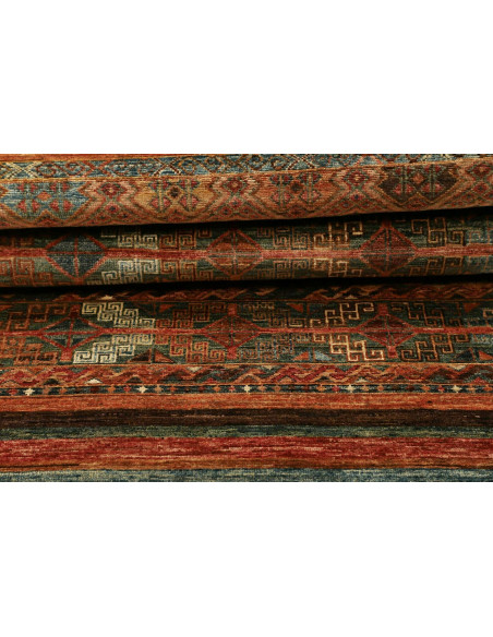 Tappeto Samarkand Pakistan 82x248 Terracotta Bl