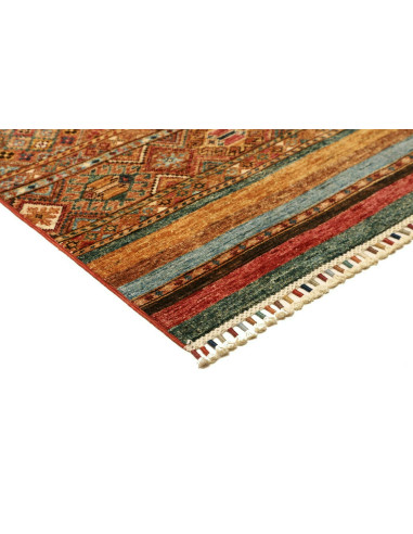 Tappeto Samarkand Pakistan 81x306 Terracotta Bl