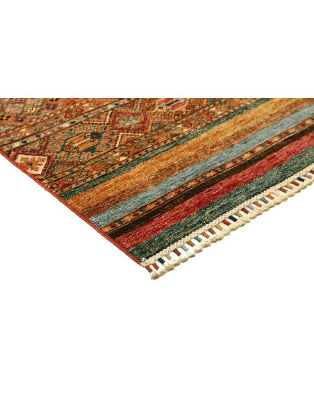 Tappeto Samarkand Pakistan 81x306 Terracotta Bl