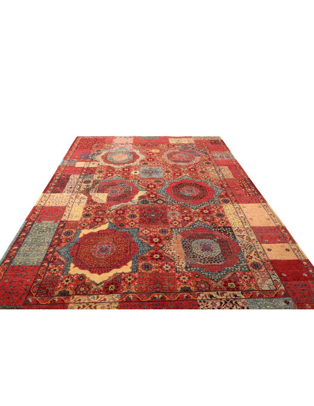 Tappeto Mamlouk Pakistan 200x303 Rosso Blu