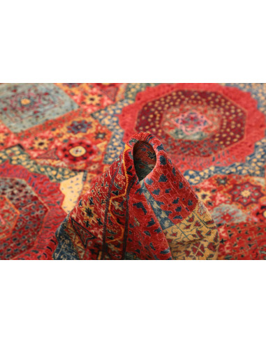 Tappeto Mamlouk Pakistan 200x303 Rosso Blu