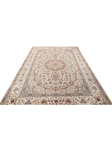 Nain 9la 206x303 Cm Nain 9la, Persia, Hand-carded Wool And