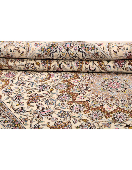 Nain 9la 206x303 Cm Nain 9la, Persia, Hand-carded Wool And