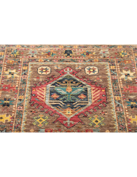 Rug Tribal Pakistan 76x202 Earthy Brown Of Red