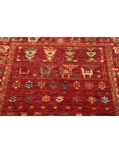 Rubin 101x151 Cm Rubin, Pakistan, Hand-carded Wool (warp: