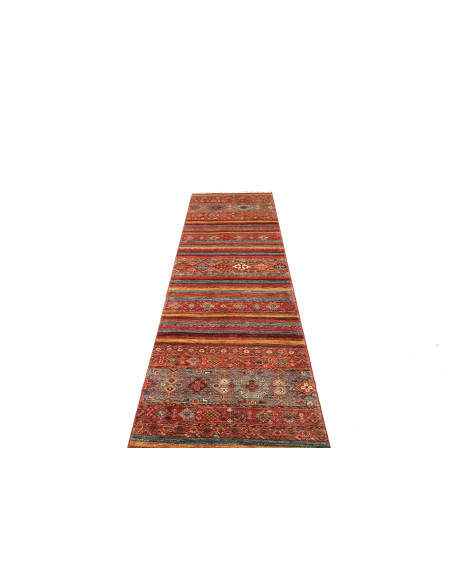 Tappeto Samarkand Pakistan 82x292 Rosso Terraco