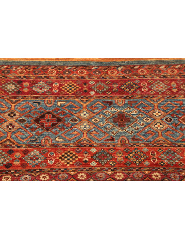 Rug Samarkand Pakistan 82x292 Terracotta Red De
