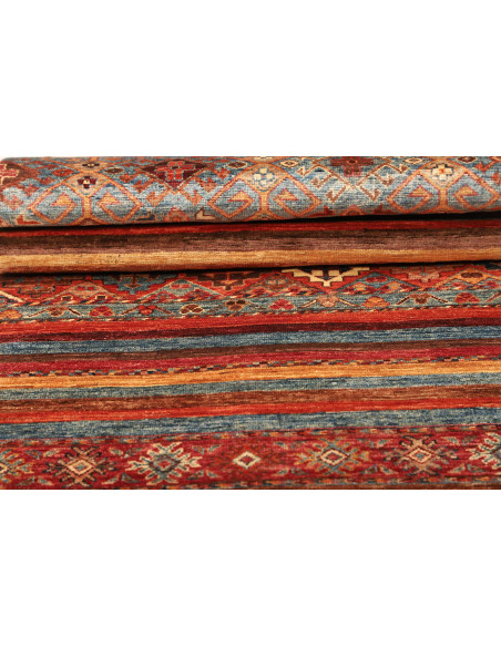 Tappeto Samarkand Pakistan 82x292 Rosso Terraco