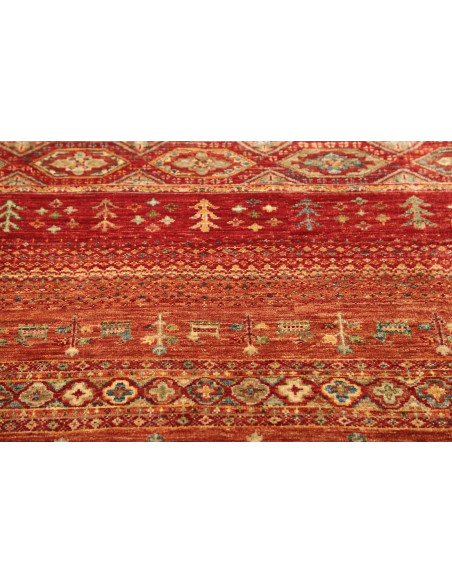 Tappeto Siva Pakistan 80x117 Rosso Terracotta