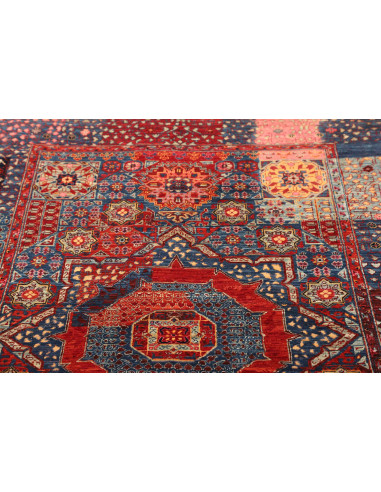 Tappeto Mamlouk Pakistan 117x179 Rosso Blu