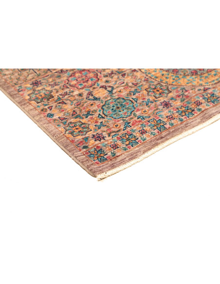 Rug Mamlouk Pakistan 99x155 Sandy Brown Turquoi