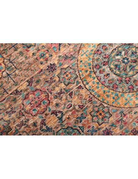 Rug Mamlouk Pakistan 99x155 Sandy Brown Turquoi