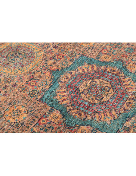 Rug Mamlouk Pakistan 99x155 Sandy Brown Turquoi