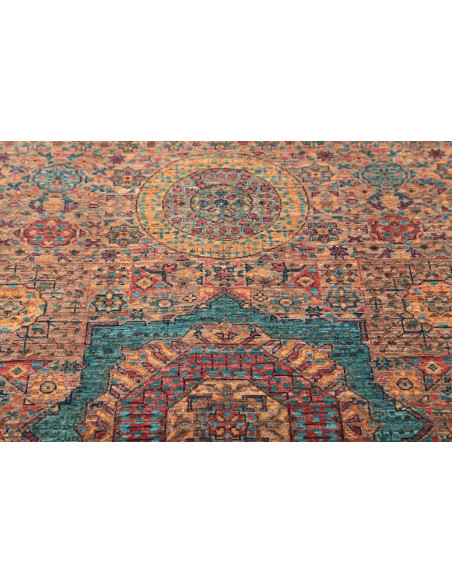 Rug Mamlouk Pakistan 99x155 Sandy Brown Turquoi