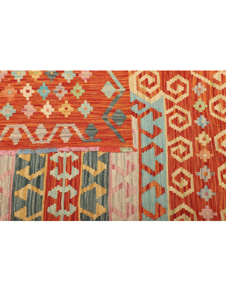 Kilim 203x290 Cm Kilim, Afghanistan, Lana Cardata A Mano