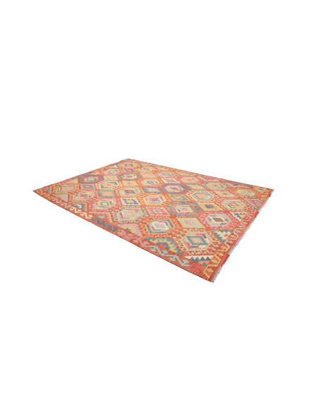 Kilim 207x293 Cm Kilim Afghanistan Lana Cardata A Mano