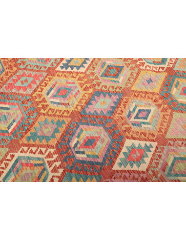 Kilim 207x293 Cm Kilim Afghanistan Hand-carded Wool (warp:
