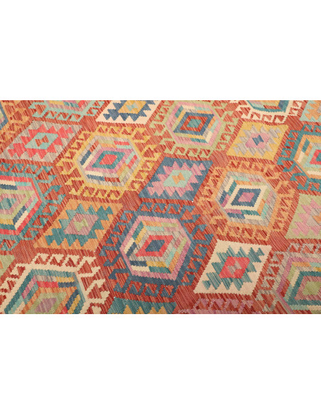 Kilim 207x293 Cm Kilim Afghanistan Lana Cardata A Mano