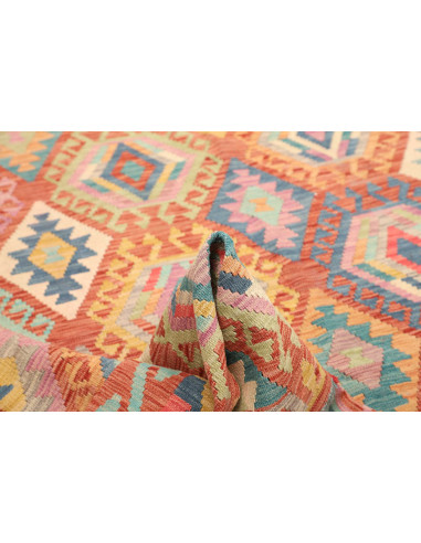 Kilim 207x293 Cm Kilim Afghanistan Lana Cardata A Mano