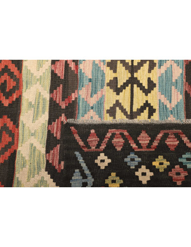 Kilim 202x305 Cm Kilim, Afghanistan, Hand-carded Wool, 0.3