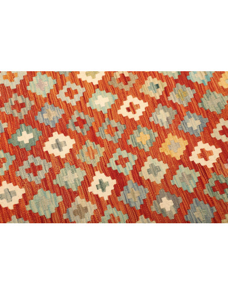 Kilim 207x288 Cm Kilim Afghano, Lana Cardata A Mano (ordito: