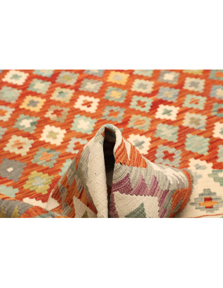 Kilim 207x288 Cm Kilim Afghano, Lana Cardata A Mano (ordito: