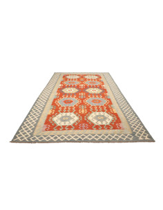 Kilim 206x308 Cm Kilim, Afghanistan, Hand-carded Wool (warp: 2