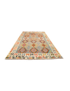 Kilim 204x306 Cm Kilim, Afghanistan, Hand-carded Wool (warp: 2