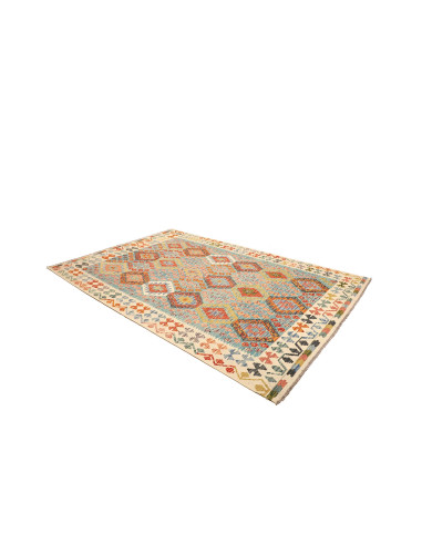 Kilim 204x306 Cm Kilim, Afghanistan, Lana Cardata A Mano