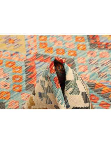 Kilim 204x306 Cm Kilim, Afghanistan, Lana Cardata A Mano