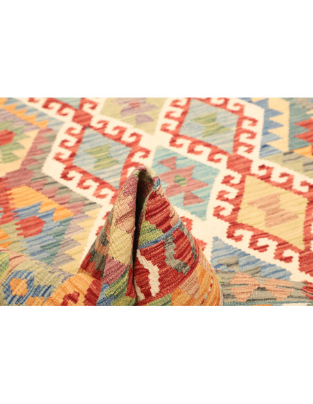 Kilim 200x292 Cm Kilim Afghanistan Lana Cardata A Mano