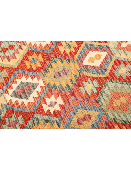 Kilim 209x287 Cm Kilim Afghanistan, Lana Cardata A Mano,