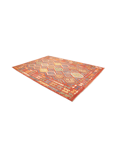 Kilim 205x293 Cm Kilim Afghanistan, Hand-carded Wool (warp: