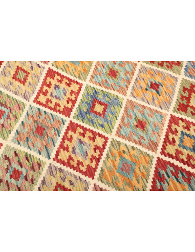 Kilim 203x287 Cm Kilim Afghanistan, Lana Cardata A Mano,