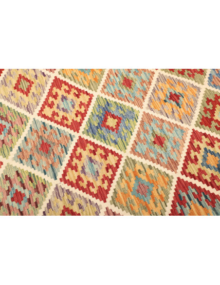 Kilim 203x287 Cm Kilim Afghanistan, Lana Cardata A Mano,