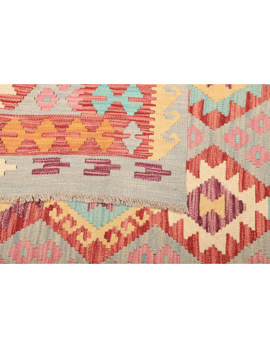 Kilim 177x246 Cm Kilim Afghano, Lana Cardata A Mano,
