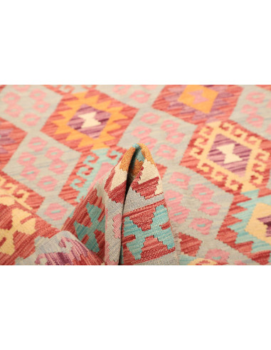 Kilim 177x246 Cm Kilim Afghano, Lana Cardata A Mano,
