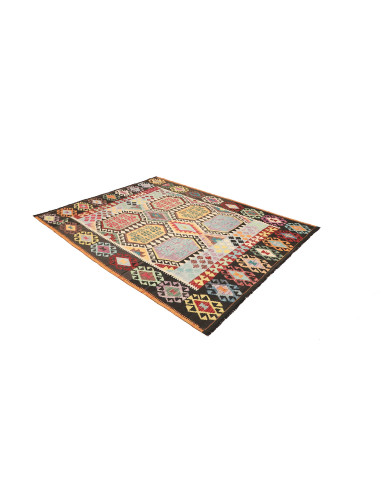 Kilim 184x233 Cm Kilim Afghanistan, Lana Cardata A Mano