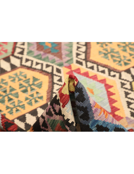 Kilim 184x233 Cm Kilim Afghanistan, Hand-carded Wool (warp: