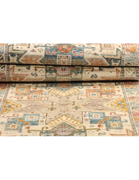 Rug Tribal Pakistan 78x288 Beige Muted Blue