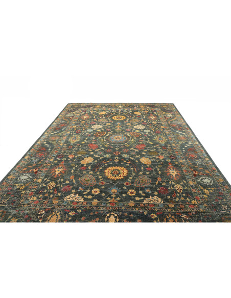 Rug Shahi Fine Pakistan 262x360 Petrol Blue Gol