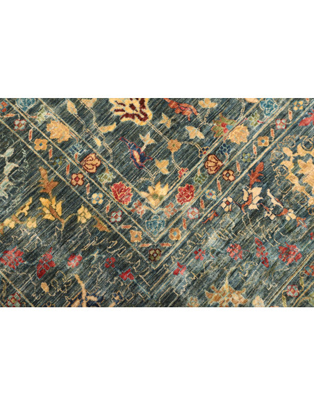 Rug Shahi Fine Pakistan 262x360 Petrol Blue Gol